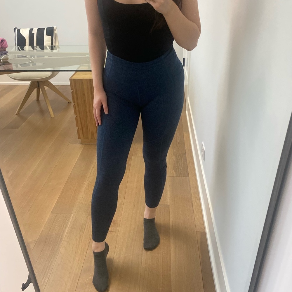 Joy Lab Heater Dark Blue Leggings size Small